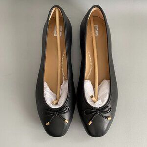 FitFlop Ergonomic Leather Ballet Flats Black Fits 10.5